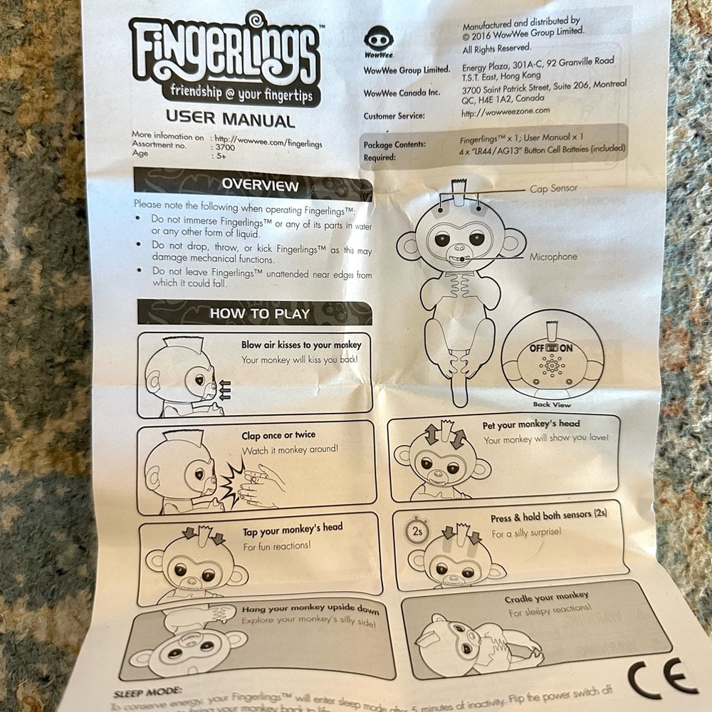 Fingerlings Purple Monkey‎ Kids Toy, 2016 - Picture 7 of 7